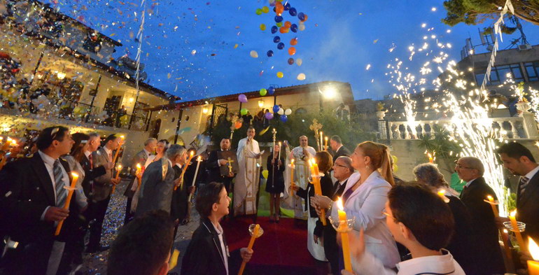 Easter celebrations in Antakya Orthodox Church on 15 April 2014